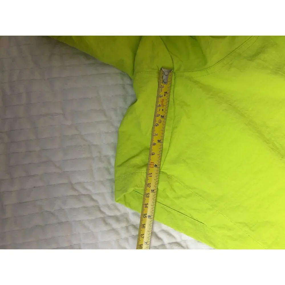 Men’s XL Neon Lime Green Swim Trunks Mesh Lined Drawstring Pockets